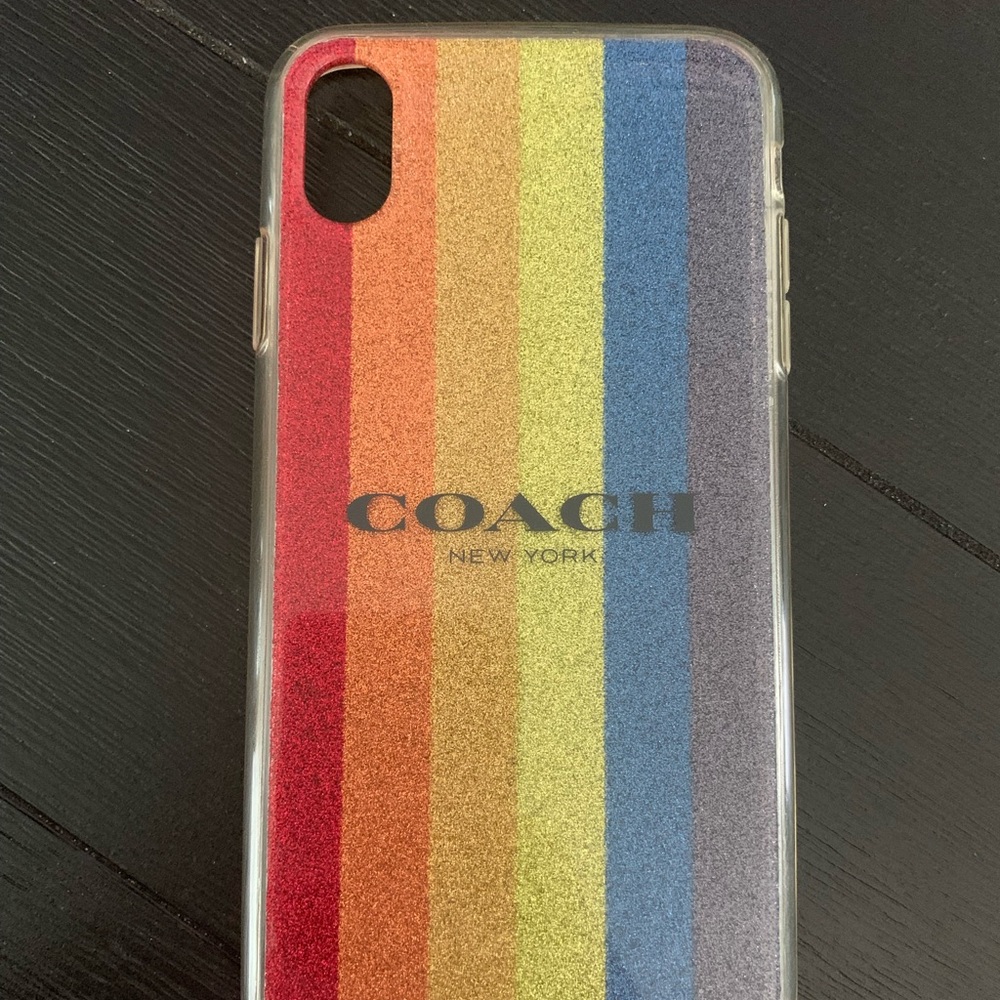 *SOLD***Coach Rainbow Apple iPhone 11 Max Case